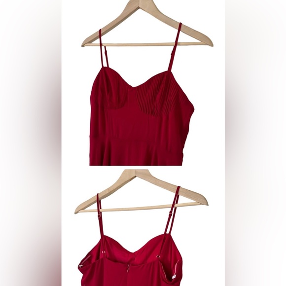 Lulu’s Cause For Commotion Bustier Maxi Dress Red Size M - Picture 7 of 15